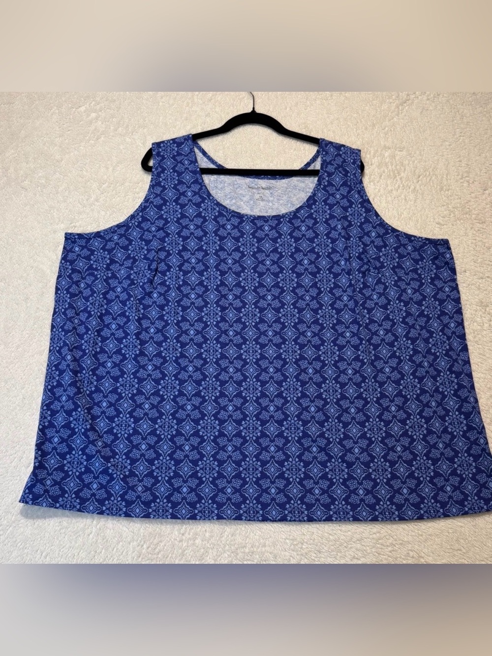 Woman Within Tank Top Size 3X Blue